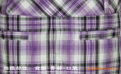 【生產加工 批發 格子花邊長款女士無袖襯衣 上衣】價格,廠家,圖片,服裝加工,佰順羽絨制品(深圳)-